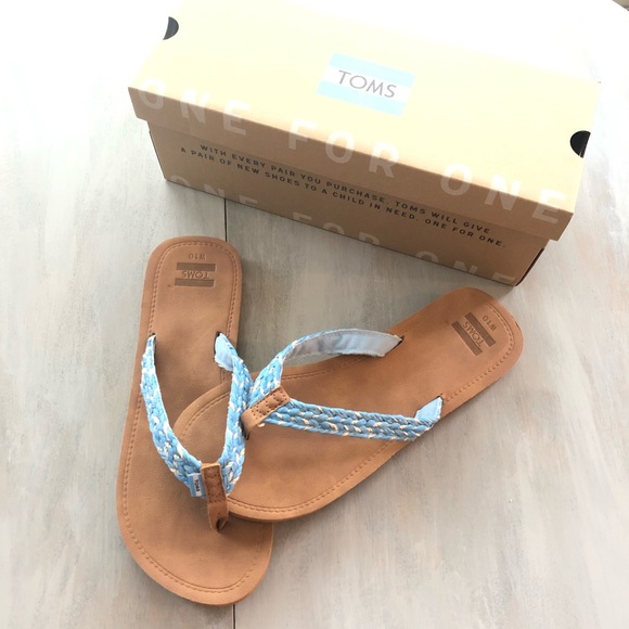 ✨TOMS FLIP FLOPS size 10 - Picture 2 of 4